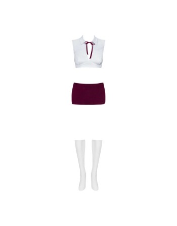 Obsessive - Student Costume - Blanc et Violet