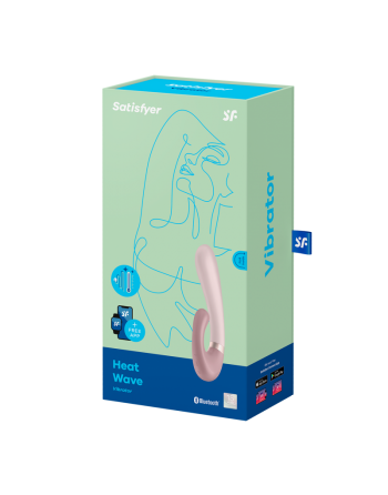 Stimulateur clitoridien et Vibromasseur point G Satisfyer Heat Wave Connect App - Mauve